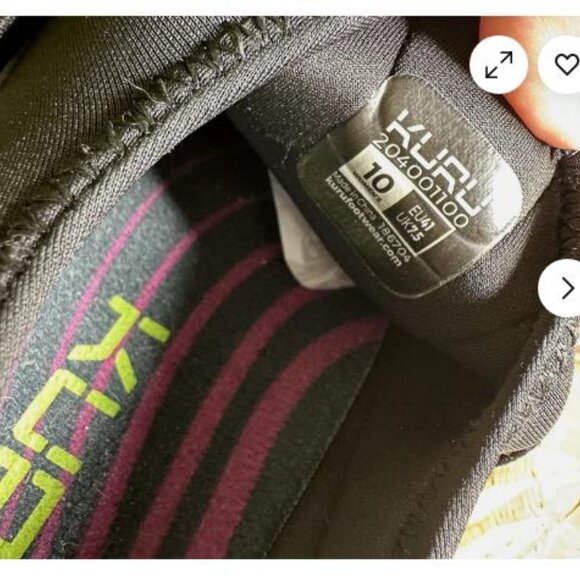 Kuru Shoes Womens 10 Ellie Black Slip On Sneakers Comfort Casual Shoes - Picture 7 of 8